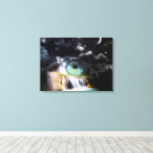 Waterfall Surrealisme Canvas Afdruk (Insitu (Houten vloer))