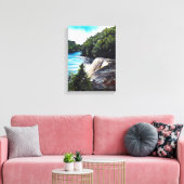 Waterfall Tahquamenon Herfsten, Michigan Canvas Afdruk (Insitu (Woonkamer))