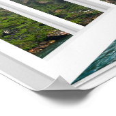 Waterfall Trompe l'oeil Fake Window Uitzicht Poster (Hoek)