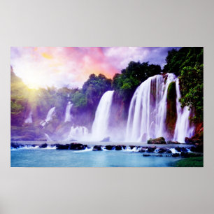 Waterfall Tropicana Print