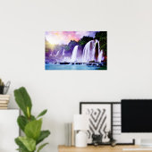 Waterfall Tropicana Print (Thuiskantoor)