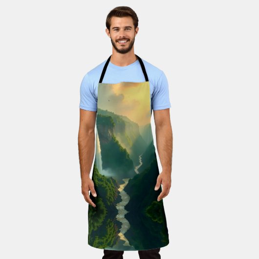 Waterfall Valley Apron Schort (Gedragen)