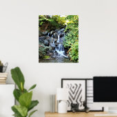 Waterfall Van Dusen Botanical Garden Vancouver Poster (Thuiskantoor)