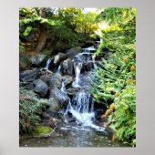 Waterfall Van Dusen Botanical Garden Vancouver Poster (Voorkant)