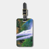 Waterfall Wailua Kauai Hawaii Bagagelabel (Voorkant verticaal)