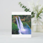Waterfall Wailua Kauai Hawaii Briefkaart (Staand voorkant)