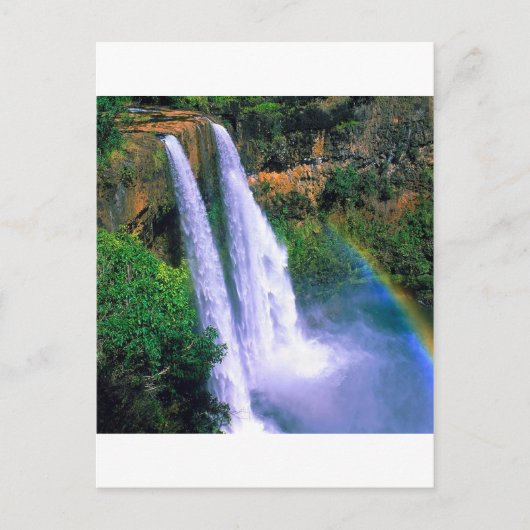 Waterfall Wailua Kauai Hawaii Briefkaart (Voorkant)