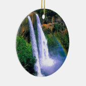 Waterfall Wailua Kauai Hawaii Keramisch Ornament (Rechts)