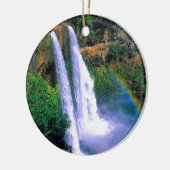 Waterfall Wailua Kauai Hawaii Keramisch Ornament (Links)