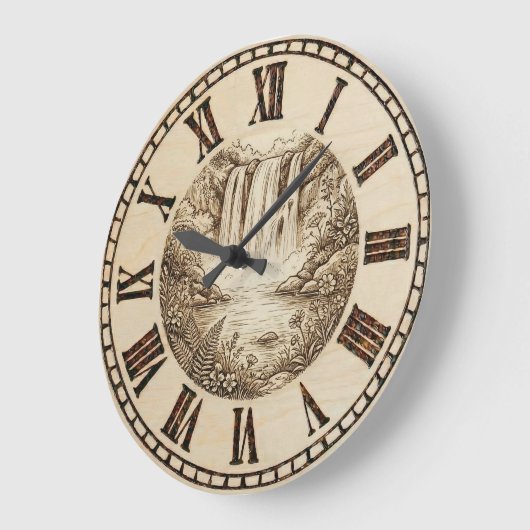 Waterfall Wall Clock Grote Klok (Hoek)