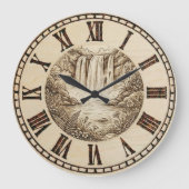 Waterfall Wall Clock Grote Klok (Voorkant)