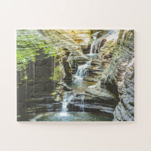 Waterfall Watkins Glen Natuur overmaats Legpuzzel