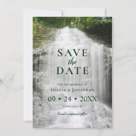 Waterfall Wedding Foto Save the Date