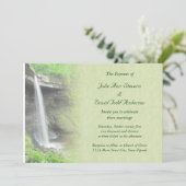Waterfall Wedding Kaart (Staand voorkant)