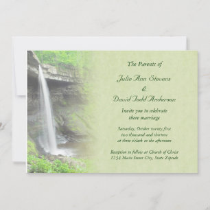 Waterfall Wedding Kaart