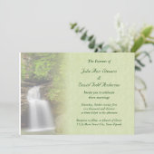 Waterfall Wedding Kaart (Staand voorkant)
