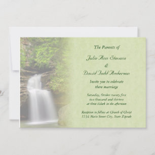 Waterfall Wedding Kaart