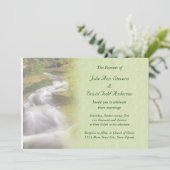 Waterfall Wedding Kaart (Staand voorkant)