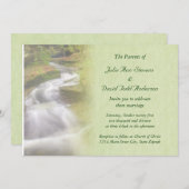 Waterfall Wedding Kaart (Voorkant / Achterkant)