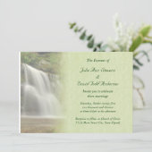 Waterfall Wedding Kaart (Staand voorkant)