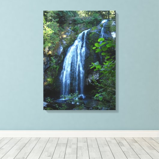 Waterfall Wrapped Canvas Afdruk (Insitu (Houten vloer))
