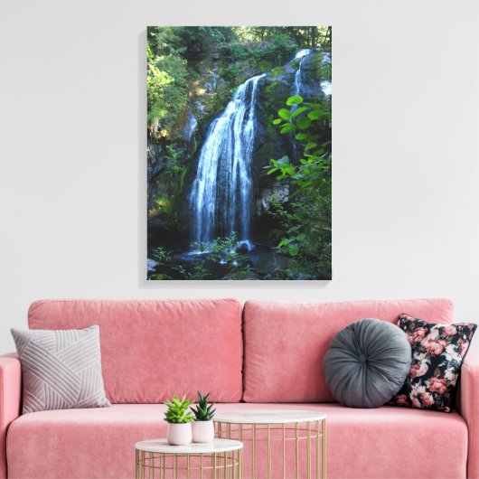 Waterfall Wrapped Canvas Afdruk (Insitu (Woonkamer))