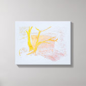 Waterfall zilveren canvas Print (Voorkant)