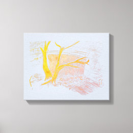 Waterfall zilveren canvas Print