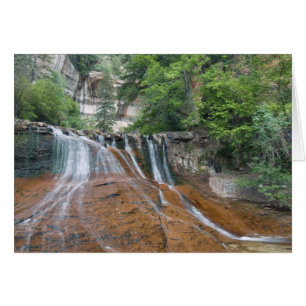 Waterfall, Zion National Park, Utah, Verenigde Sta