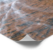 Waterfall, Zion National Park, Utah, Verenigde Sta Poster (Hoek)