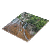 Waterfall, Zion National Park, Utah, Verenigde Sta Tegeltje (Zijkant)