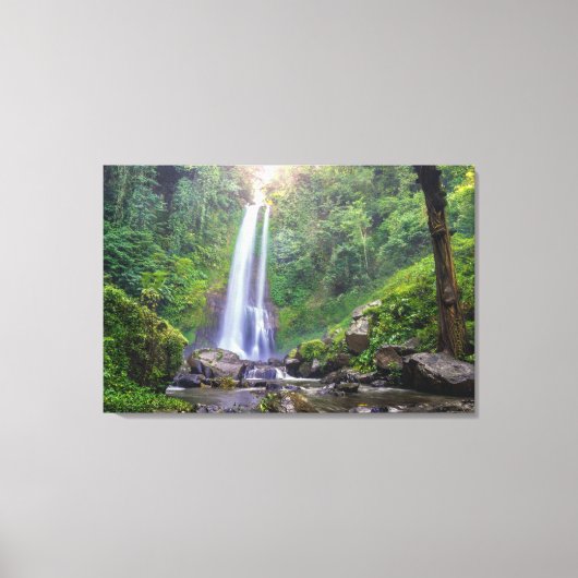 Waterfalls | Bali, Indonesia Canvas Afdruk (Voorkant)