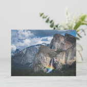 Waterfalls | Bridal Veil Falls Yosemite California Bedankkaart (Staand voorkant)