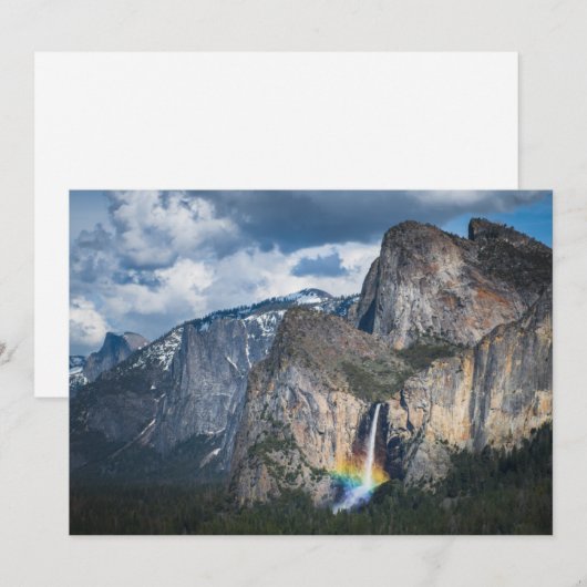 Waterfalls | Bridal Veil Falls Yosemite California Bedankkaart (Voorkant / Achterkant)