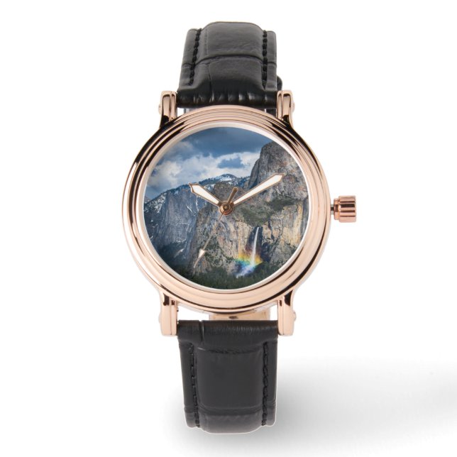 Waterfalls | Bridal Veil Falls Yosemite California Horloge (Voorkant)