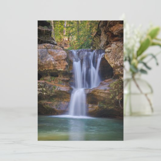 Waterfalls | Cedar Falls, Ohio Bedankkaart (Staand voorkant)