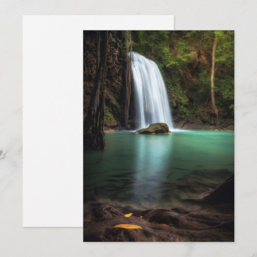 Waterfalls | Erawan Waterfall, Thailand Bedankkaart (Voorkant / Achterkant)