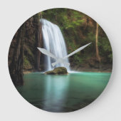 Waterfalls | Erawan Waterfall, Thailand Grote Klok (Voorkant)