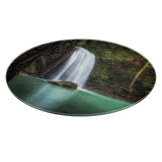 Waterfalls | Erawan Waterfall, Thailand Snijplank (Hoek)