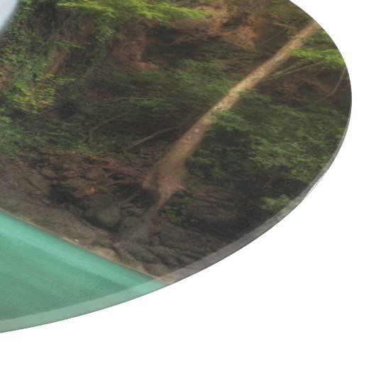 Waterfalls | Erawan Waterfall, Thailand Snijplank (Hoek)