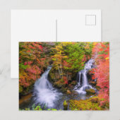 Waterfalls | Faucet Waterfalls Nikko Japan Fall Briefkaart (Voorkant / Achterkant)