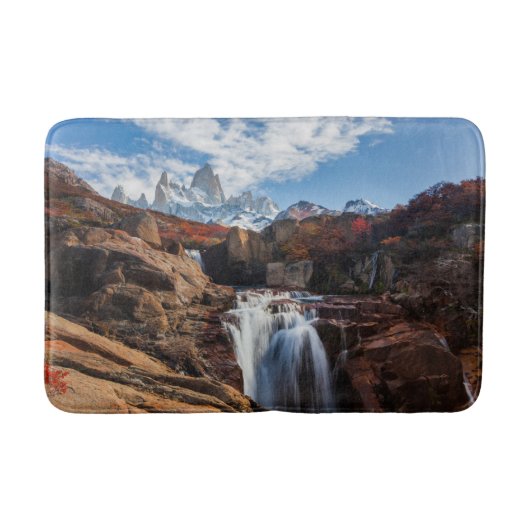 Waterfalls | Fitz Roy Mountain, Argentina Badmat (Voorkant)