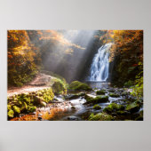 Waterfalls | Gleno, Northern Ireland Poster (Voorkant)