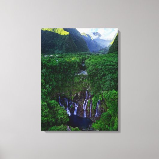 Waterfalls | Grand Galet Falls Canvas Afdruk (Voorkant)