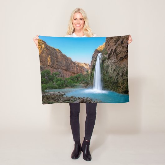 Waterfalls | Havasu Falls at Sunset Fleece Deken (In situ)