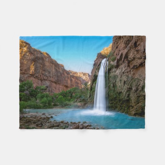 Waterfalls | Havasu Falls at Sunset Fleece Deken (Voorkant (Horizontaal))