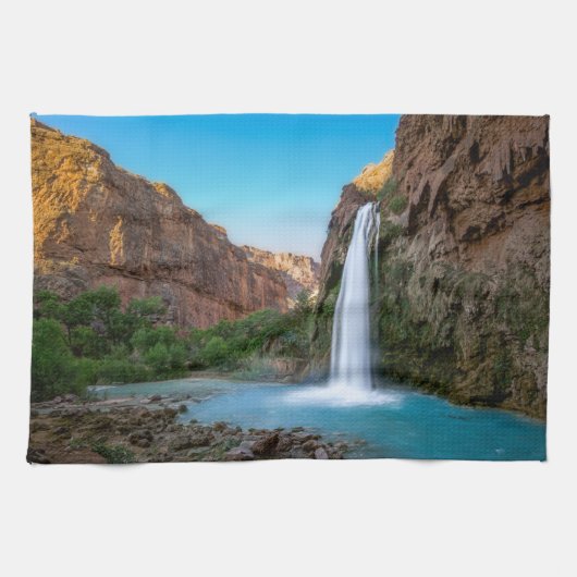 Waterfalls | Havasu Falls at Sunset Theedoek (Horizontaal)