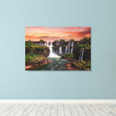 Waterfalls | Iguacu National Park Canvas Afdruk (Insitu (Houten vloer))