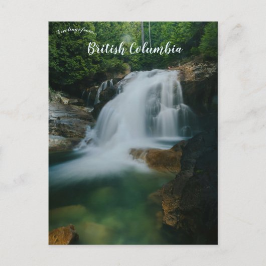 Waterfalls in Golden Ears Park Maple Ridge BC Briefkaart (Voorkant)