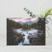Waterfalls | Jasper National Park, Canada Bedankkaart (Staand voorkant)